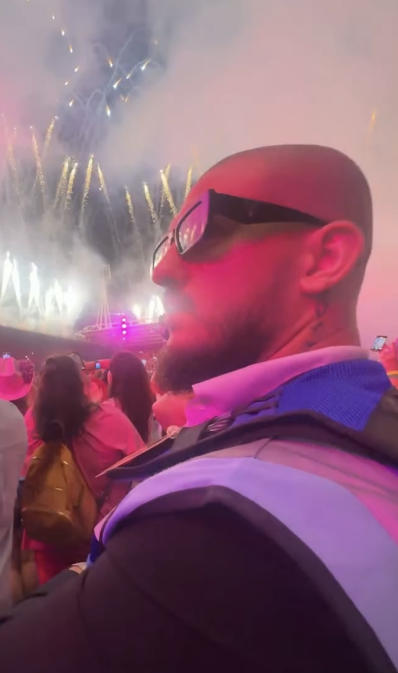 A SABRE operative working at a live concert